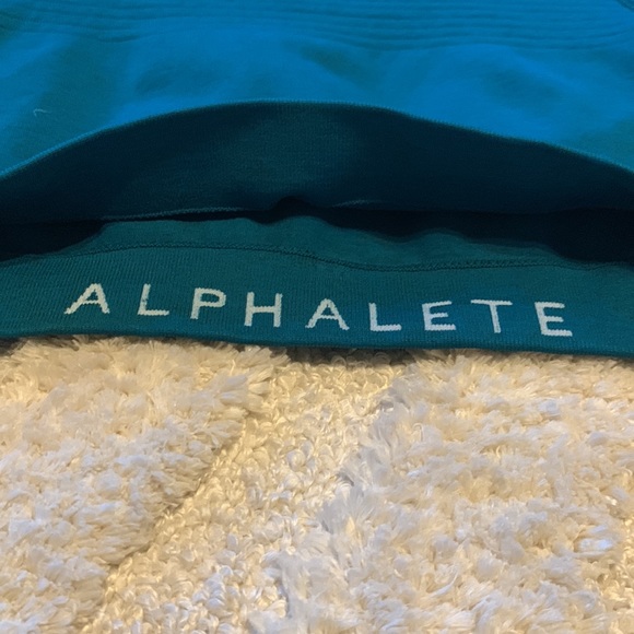 Alphalete Revival Crop Top in Teal - Picture 3 of 7